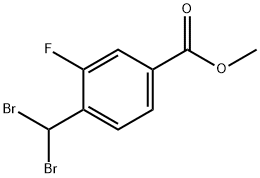 4-(二溴甲基)-3-氟苯甲酸甲酯 结构式