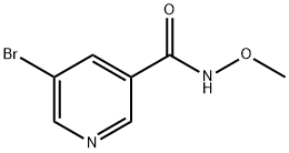 5-溴-N-甲氧基吡啶-3-甲酰胺, 1137063-16-1, 结构式