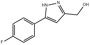 (3-(4-氟苯基)-1H-吡唑-5-基)甲醇 结构式