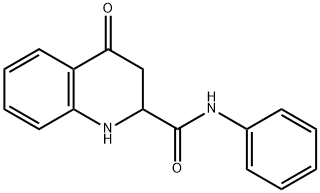 4-oxo-N-phenyl-1,2,3,4-tetrahydroquinoline-2-carboxamide Struktur