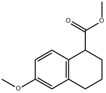 methyl 6-methoxy-1,2,3,4-tetrahydronaphthalene-1-carboxylate Structure