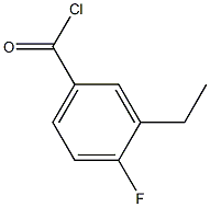 3-ETHYL-4-FLUOROBENZOYL CHLORIDE Structure