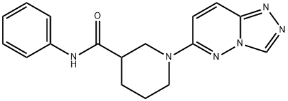 N-phenyl-1-([1,2,4]triazolo[4,3-b]pyridazin-6-yl)piperidine-3-carboxamide Struktur