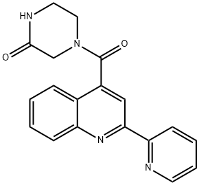 4-{[2-(pyridin-2-yl)quinolin-4-yl]carbonyl}piperazin-2-one Struktur