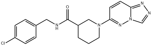 N-(4-chlorobenzyl)-1-([1,2,4]triazolo[4,3-b]pyridazin-6-yl)piperidine-3-carboxamide Struktur