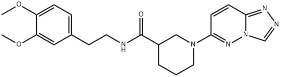 N-[2-(3,4-dimethoxyphenyl)ethyl]-1-([1,2,4]triazolo[4,3-b]pyridazin-6-yl)piperidine-3-carboxamide Struktur