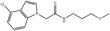 2-(4-chloro-1H-indol-1-yl)-N-(3-methoxypropyl)acetamide Struktur