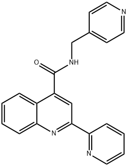 2-(pyridin-2-yl)-N-(pyridin-4-ylmethyl)quinoline-4-carboxamide Struktur