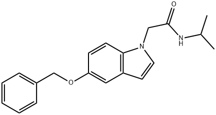 2-[5-(benzyloxy)-1H-indol-1-yl]-N-(propan-2-yl)acetamide Struktur