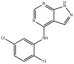 N-(2,5-dichlorophenyl)-2H-pyrazolo[3,4-d]pyrimidin-4-amine Struktur