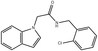 N-(2-chlorobenzyl)-2-(1H-indol-1-yl)acetamide Struktur