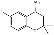 (R)-6-氟-2,2-二甲基色满-4-胺,1144501-07-4,结构式