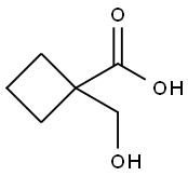 1-(hydroxymethyl)Cyclobutanecarboxylic acid Struktur