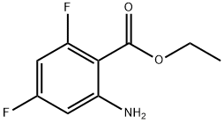 Ethyl 2-amino-4,6-difluorobenzoate, 1147107-15-0, 结构式