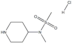 N-methyl-N-(piperidin-4-yl)methanesulfonamide hydrochloride Struktur