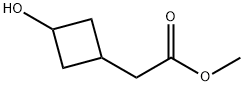 甲基 2-(3-羟基环丁基)醋酸盐 结构式