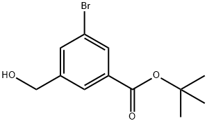 tert-butyl 3-bromo-5-(hydroxymethyl)benzoate Struktur