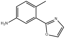 4-甲基-3-(1,3-噁唑-2-基)苯胺,1150100-77-8,结构式