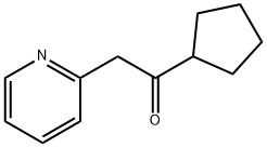 1-Cyclopentyl-2-(pyridin-2-yl)ethanone Struktur