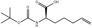 (R)-N-Boc-2-(4'-pentenyl)glycine,1150697-96-3,结构式