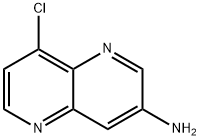 8-氯-1,5-萘啶-3-胺 结构式