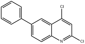 2,4-dichloro-6-phenylquinoline 化学構造式