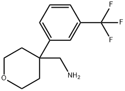 1-{4-[3-(trifluoromethyl)phenyl]tetrahydro-2H-pyran-4-yl}methanamine Structure