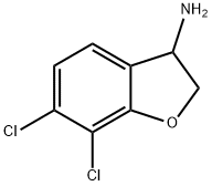 6,7-DICHLORO-2,3-DIHYDRO-1-BENZOFURAN-3-AMINE Structure