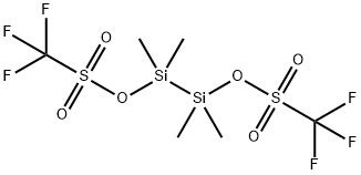 1,2-Bis(Trifluoromethanesulfonyloxy)Tetramethyldisilane 化学構造式