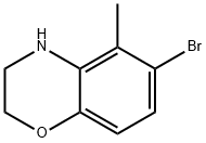 6-bromo-5-methyl-3,4-dihydro-2H-benzo[b][1,4]oxazine 化学構造式