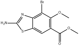 Methyl 2-amino-4-bromo-5-methoxybenzo[d]thiazole-6-carboxylate Structure