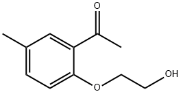 1-(2-(2-hydroxyethoxy)-5-methylphenyl)ethan-1-one Struktur