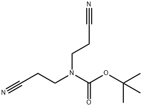 Bis-(2-cyano-ethyl)-carbamic acid tert-butyl ester Struktur