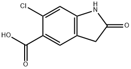 6-Chloro-2-oxoindoline-5-carboxylic acid Struktur