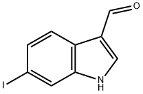 6-碘吲哚-3-甲醛 结构式