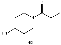 1-Isobutyryl-4-piperidinamine hydrochloride Structure