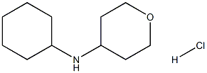 N-cyclohexyltetrahydro-2H-Pyran-4-amine hydrochloride 化学構造式