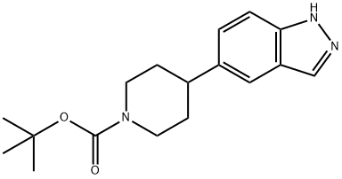 tert-butyl 4-(1H-indazol-5-yl)piperidine-1-carboxylate Structure