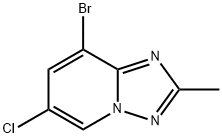 8-溴-6-氯-2-甲基-[1,2,4]噻唑并[1,5-A]吡啶, 1159813-15-6, 结构式