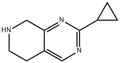 2-环丙基-5,6,7,8-四氢吡啶并[3,4-D]嘧啶,1159882-43-5,结构式