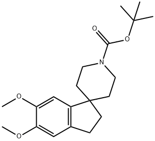 Tert-Butyl 5,6-Dimethoxy-2,3-Dihydrospiro[Indene-1,4'-Piperidine]-1'-Carboxylate 化学構造式