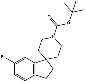 Tert-Butyl 6-Bromo-2,3-Dihydrospiro[Indene-1,4'-Piperidine]-1'-Carboxylate Struktur