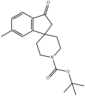 Tert-Butyl 6-Methyl-3-Oxo-2,3-Dihydrospiro[Indene-1,4'-Piperidine]-1'-Carboxylate Struktur