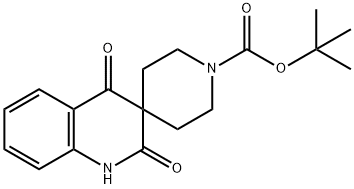 Tert-Butyl 2',4'-Dioxo-2',4'-Dihydro-1'H-Spiro[Piperidine-4,3'-Quinoline]-1-Carboxylate Struktur