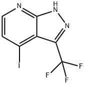 4-碘-3-(三氟甲基)-2H-吡唑并[3,4-B]吡啶, 1160502-30-6, 结构式