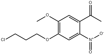 1-(4-(3-Chloropropoxy)-5-methoxy-2-nitrophenyl)ethanone Structure