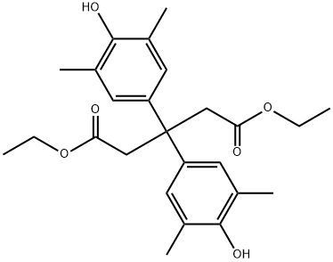 diethyl 3,3-bis(4-hydroxy-3,5-dimethylphenyl)pentanedioate Structure