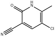 5-Chloro-2-hydroxy-6-methyl-nicotinonitrile, 1163297-82-2, 结构式