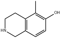 5-甲基-1,2,3,4-四氢异喹啉-6-醇盐酸盐 结构式