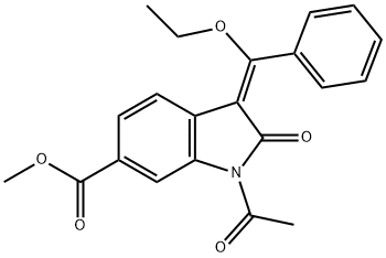 (3E)-1-Acetyl-3-(ethoxyphenylmethylene)-2,3-dihydro-2-oxo-1H-indole-6-carboxylic Acid Methyl Ester